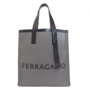 SALVATORE FERRAGAMO Gray Tote Bag